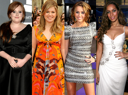Adele, Kelly Clarkson, Miley Cyrus, Leona Lewis Adele, Kelly Clarkson, Miley Cyrus, Leona Lewis